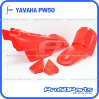 (PW50) - Plastics Fender Cover Set (Red)