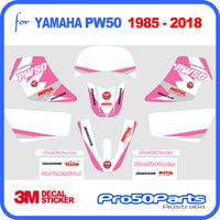 (PW50) - Decal Graphics Pw Style (Pink) - Pro50Parts