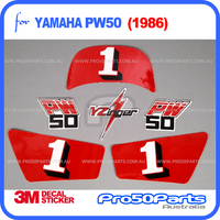 (PW50) - Decal Graphics Yzinger Style (Red)
